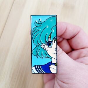 2/$20 Brand New Sailor Mercury Rectangular Pin Brooch